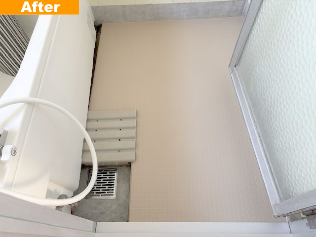 浴室床工事後(バスナフローレ)