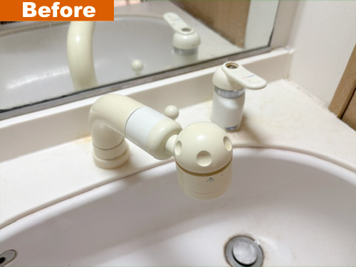 洗面水栓器具(工事前)